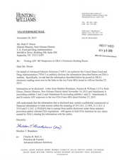 483 Response Advanced Infusion Solutions, Clinton | Oct 2015