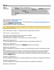 483 Response COLONIAL DAMES, Commerce | April 2023