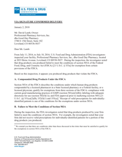 483 Response Good Day Pharmacy, Loveland | July 2016