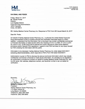 483 Response Hartley Medical Center Pharmacy | Mar 2017