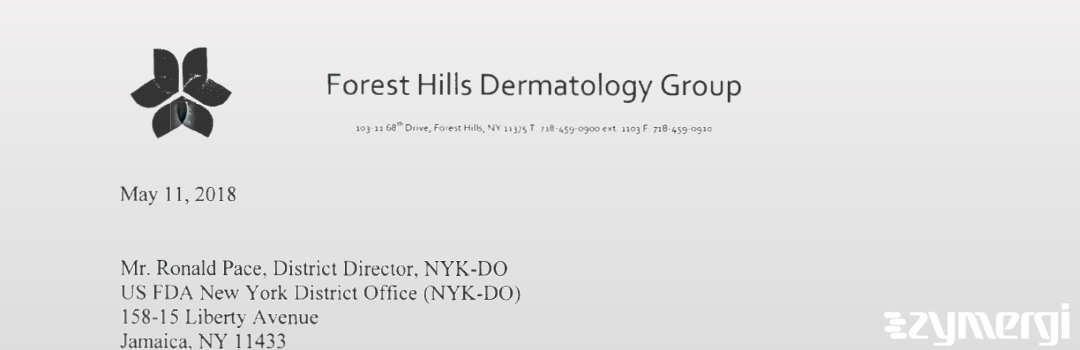 FDANews 483R Jeffrey Mitchell Weinberg, MD Apr 23 2018 top