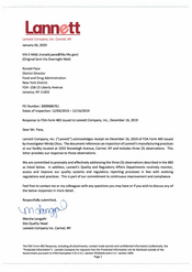 483 Response Lannett, Carmel | December 2019