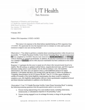 483 Response UT Health San Antonio Reproductive Healt | 2023