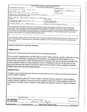 FDA 483 3D Medical Manufacturing, Riviera Beach | Aug 2014