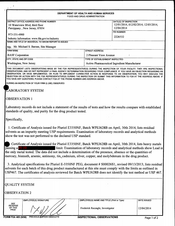 FDA 483 BASF, Washington | December 2014