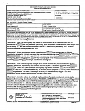 FDA 483 Catalent Indiana, Bloomington | May 2018