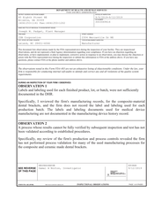 FDA 483 CDB, Leland | September 2019