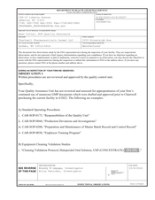FDA 483 Chartwell Pharmaceuticals Carmel, Carmel | October 2022