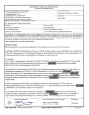 FDA 483 ChemPacific, Baltimore | February 2024