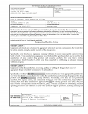 FDA 483 COLONIAL DAMES, Commerce | April 2023