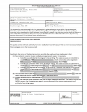 FDA 483 Cosmetica Laboratories, Scarborough | June 2018