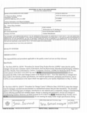 FDA 483 Davion, Newark | May 2019