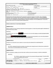 FDA 483 Del Rey Tortilleria, Chicago | January 2009