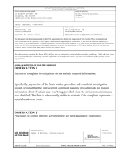 FDA 483 Dentonics, Monroe | June 2018