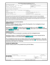 FDA 483 Dunnick, Cory A. MD, Aurora | February 2017