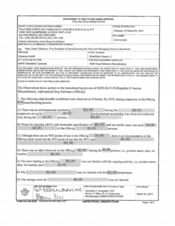 FDA 483 Dynavax, Dusseldorf | March 2019