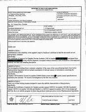 FDA 483 Excellentia International, Edison | February 2015