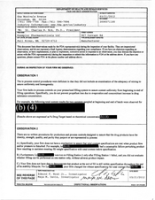 FDA 483 Exemplar Pharmaceuticals, Fall River | March 2012