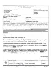 FDA 483 Ford, Dr Linda B, Bellevue | June 2024