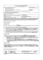 FDA 483 Hangzhou Huadong Med. Group Kangrun Pharmaceu | 2015