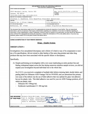 FDA 483 Hospira, McPherson | June 2016