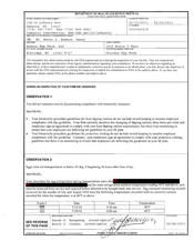 FDA 483 Hudson Egg Farm, Elbridge | February 2011