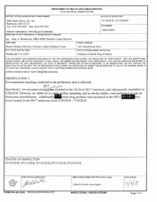 FDA 483 Hunter Holmes McGuire Veterans Affairs Medica | 2018