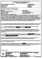 FDA 483 ISE Newberry, Newberry | October 2010