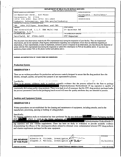 FDA 483 JAK Diversified II, Fairfield | January 2011