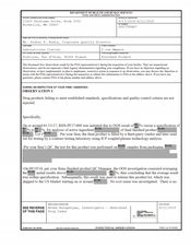 FDA 483 Laboratoires Clarins, Pontoise | September 2018