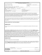 FDA 483 Medical Technology Products, Ronkonkoma | May 2015