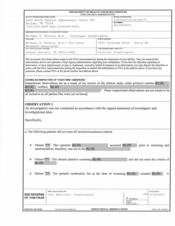 FDA 483 Michael G. Winnie, M.D./ 3rd Coast Research A | 2017