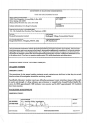 FDA 483 Neuland Laboratories  (Unit I, Hyderabad | Apr 2017