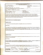 FDA 483 Novartis Consumer Health, Lincoln | July 2011