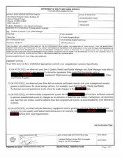 FDA 483 Omya, Superior | May 2022