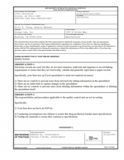 FDA 483 Orange Lab, Anaheim | September 2023