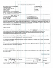 FDA 483 OSRX, Missoula | September 2021