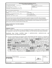 FDA 483 Progenics Pharmaceuticals, Somerset | March 2020