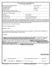 FDA 483 QOL MEDICAL, Clearwater | August 2019
