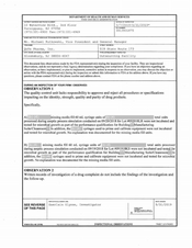 FDA 483 QuVa Pharma, Bloomsbury | May 2019