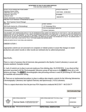FDA 483 SGS North America, Christiansburg | May 2024