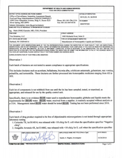 FDA 483 TrueBotanica, Hartland | October 2018