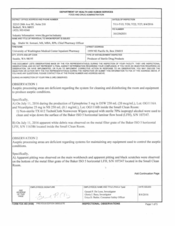 FDA 483 University of Washington Inpatient Pharmacy | 2016