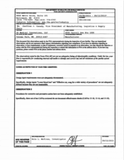 FDA 483 US Medical Innovations, Takoma Park | September 2015