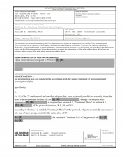 FDA 483 William E. Sanchez, M.D, Miami Lakes | December 2021