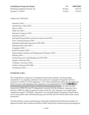 FDA EIR Boehringer Ingelheim Fremont, Fremont | Nov 2022