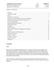 FDA EIR Dendreon Pharmaceuticals, Seal Beach | January 2018