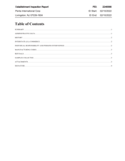 FDA EIR Penta International, Livingston | February 2022